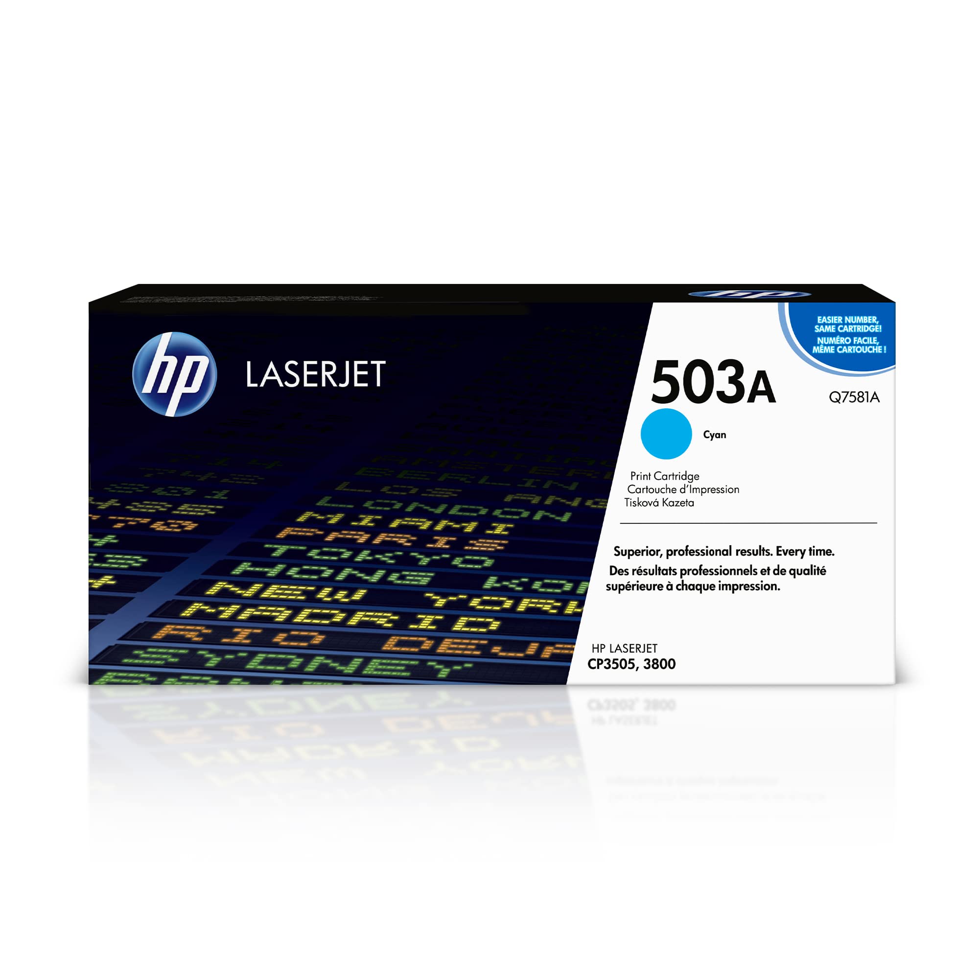 HP Q7581A 503A Original LaserJet Toner Cartridge, Cyan, Single Pack