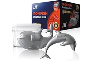 JJI Iron Fish - Iron Fish for Iron Deficiency A Natural Source of Iron Add Iron to Food and Water Reduce Risk of Iron Supplement for Pregnant Women Vegans Gift for Women