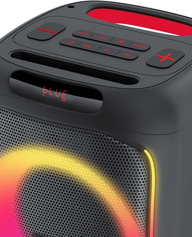 AS-P200BT Coluna Bluetooth para festas 50W RMS, TWS, USB, SD, Preto