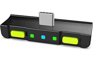 HomeSpot Bluetooth Audio Adapter with USB-C, Built-in mic, for Nintendo Switch, PS4, PS5, PC, Supports Headphones mic, aptX Low Latency, Dual Headphones, in-Game Voice Chat