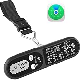 Digital Luggage Weight Scale with Apple Find My Tracker, up to 110lb/50kg | Portable Suitcase Scale &amp; Tracker w/ Carry Handle, Hangs On Baggage, Backlit Led Display, Overweight Alert, Battery Included
