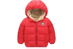 Vmterliya Winter Coats for Toddler Kids Infants Baby Boys Girls Light Puffer Warm Thick Hooded Down Jacket for 2-7 Years