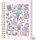 SJDFCSA Pink Nurse Notebook Journal, Nurse Appreciation Gifts Journal for Women, Nursing Nurses Gifts for Women, Pink Office Supplies, Gift for Nurses Female Spiral Notebook 5.5x8.3 Inch