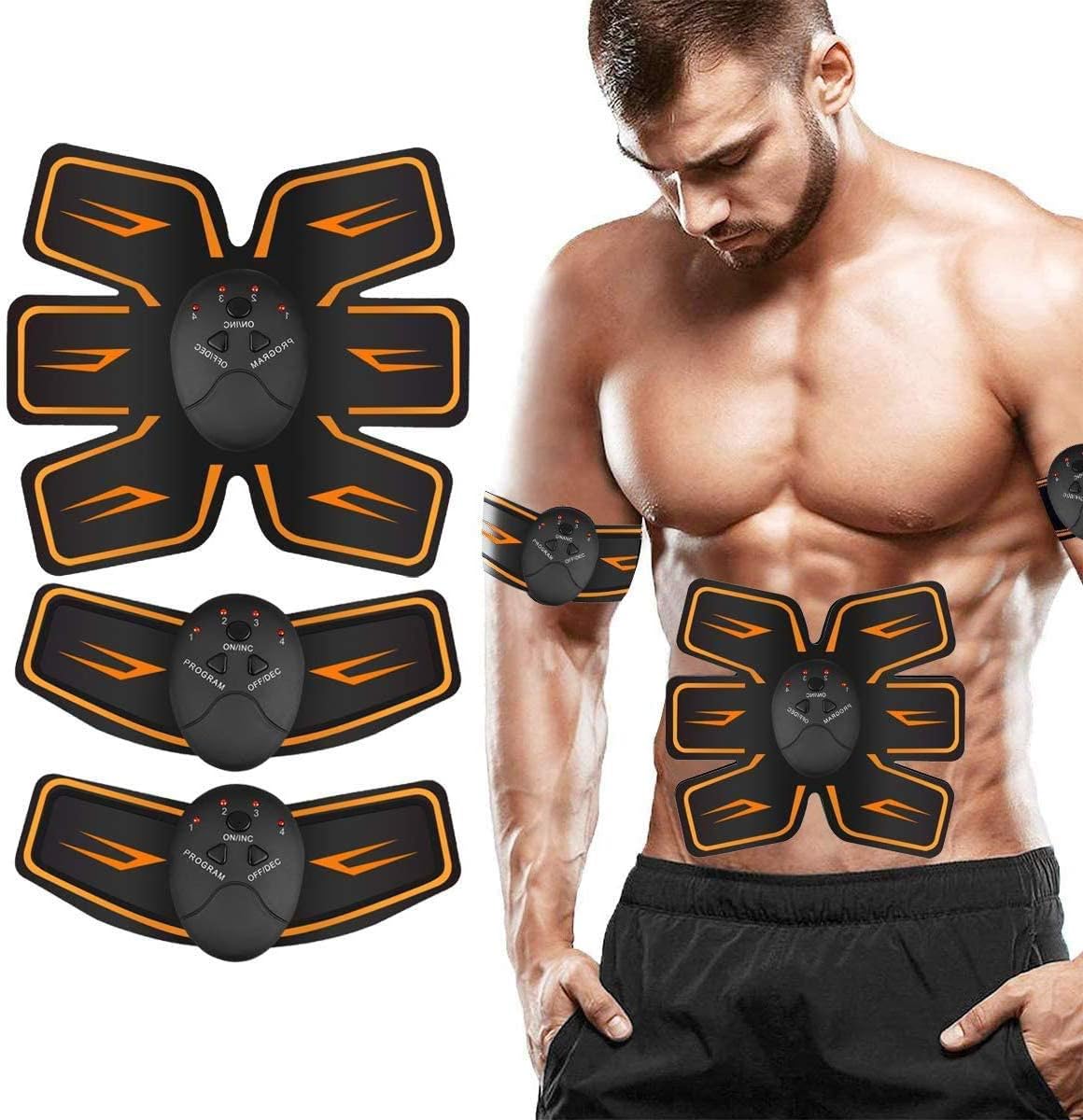 SHENGMI MATEHOM Abs Trainer,Muscle stimulator,EMS Muscle Stimulator,Abdominal Stimulator Toning Belt Abs Pad Muscle Training for Men & Women