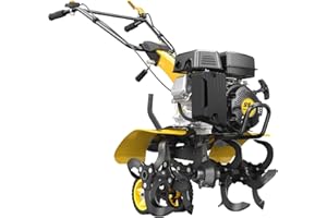 BLUBERY Tiller Cultivator,20” Heavy Duty Front Tine Tiller 3.0 HP & 4 Stroke 18 Sets of Blades,Suitable for Gardens and lawns