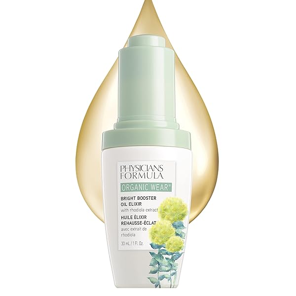 PHYSICIANS FORMULA ORGANIC WEAR ALL NATURAL BRIGHT BOOSTER OIL ELIXIR | DERMATOLOGIST TESTED, CLINICIALLY TESTED