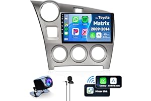 4+64G for Toyota Matrix 2009-2014 Wireless CarPlay Car Stereo, 9 Inch Android Auto IPS 1280 * 720 Touchscreen,Android Car Rad