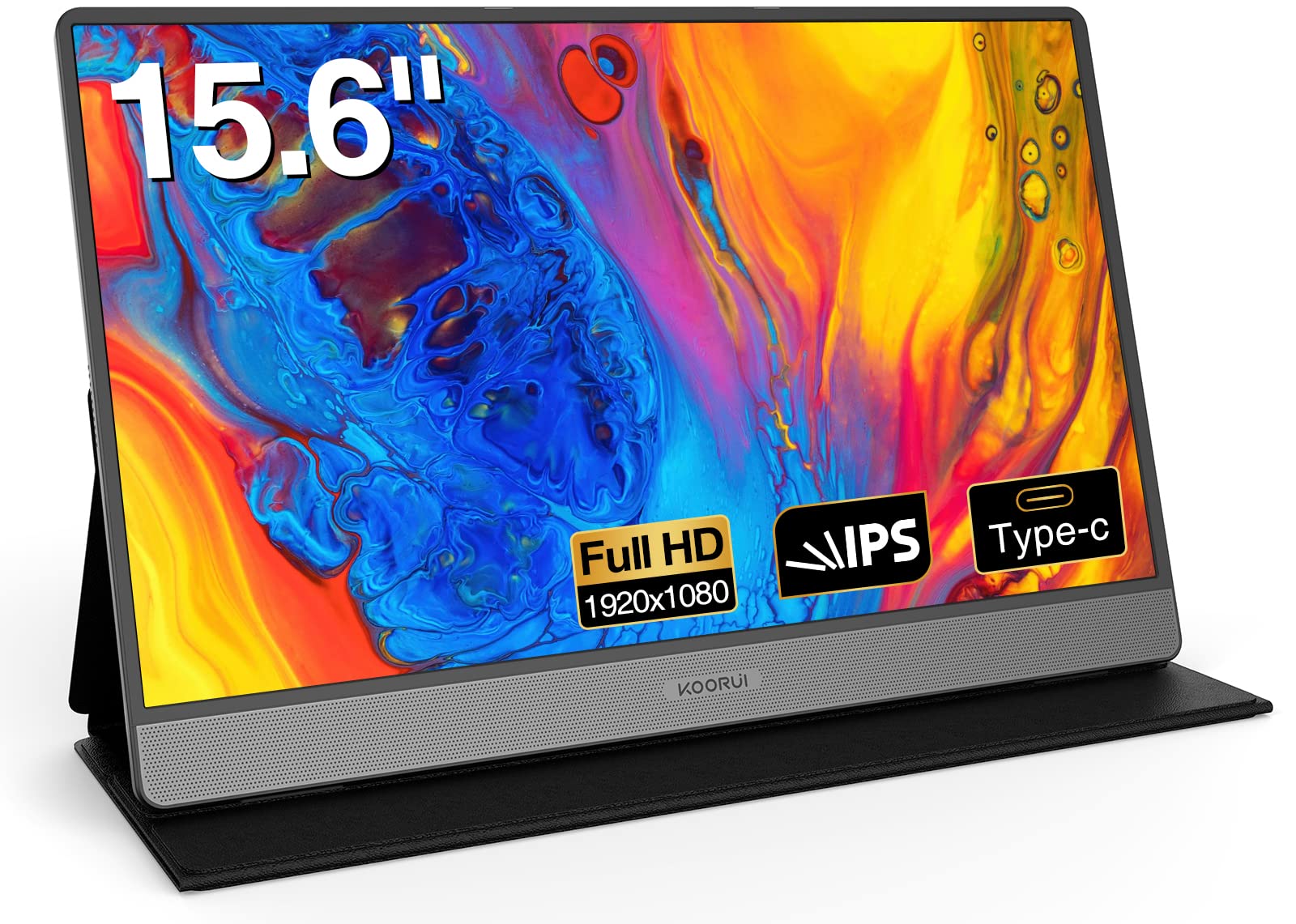 KOORUI Portable Monitor 15.6 Inch 1080P FHD
