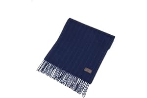 Hickey Freeman Patterned 100% Italian Cashmere Scarf for Men – Ultra-Soft Men’s Winter Scarves, 66-Inches x 12-Inches