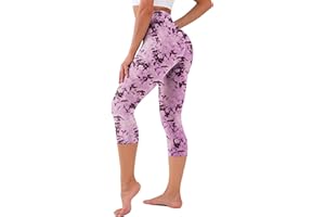 CHANAN High Waisted Leggings for Women No See Through Tummy Control Buttery Soft Capri Yoga Pants for Workout Athletic