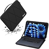 Smatree Hard EVA Protective Sleeve Case Compatible for 15.3 inch Apple MacBook Air M4 2025/M3 Chip 2024/ M2 Chip 2023, for MacBook Air A3114/A2941 Laptop and Anti-Shock Bag (X8266)