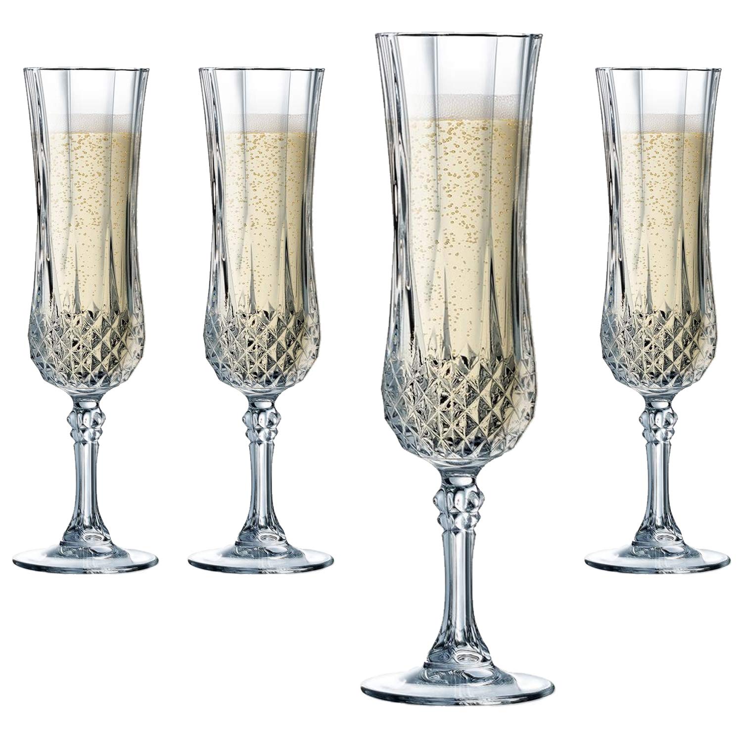 Cristal D Arques Longchamp Champagne Glass 140ml Without Filling Mark 6 Glasses Buy Online In Aruba At Desertcart Productid