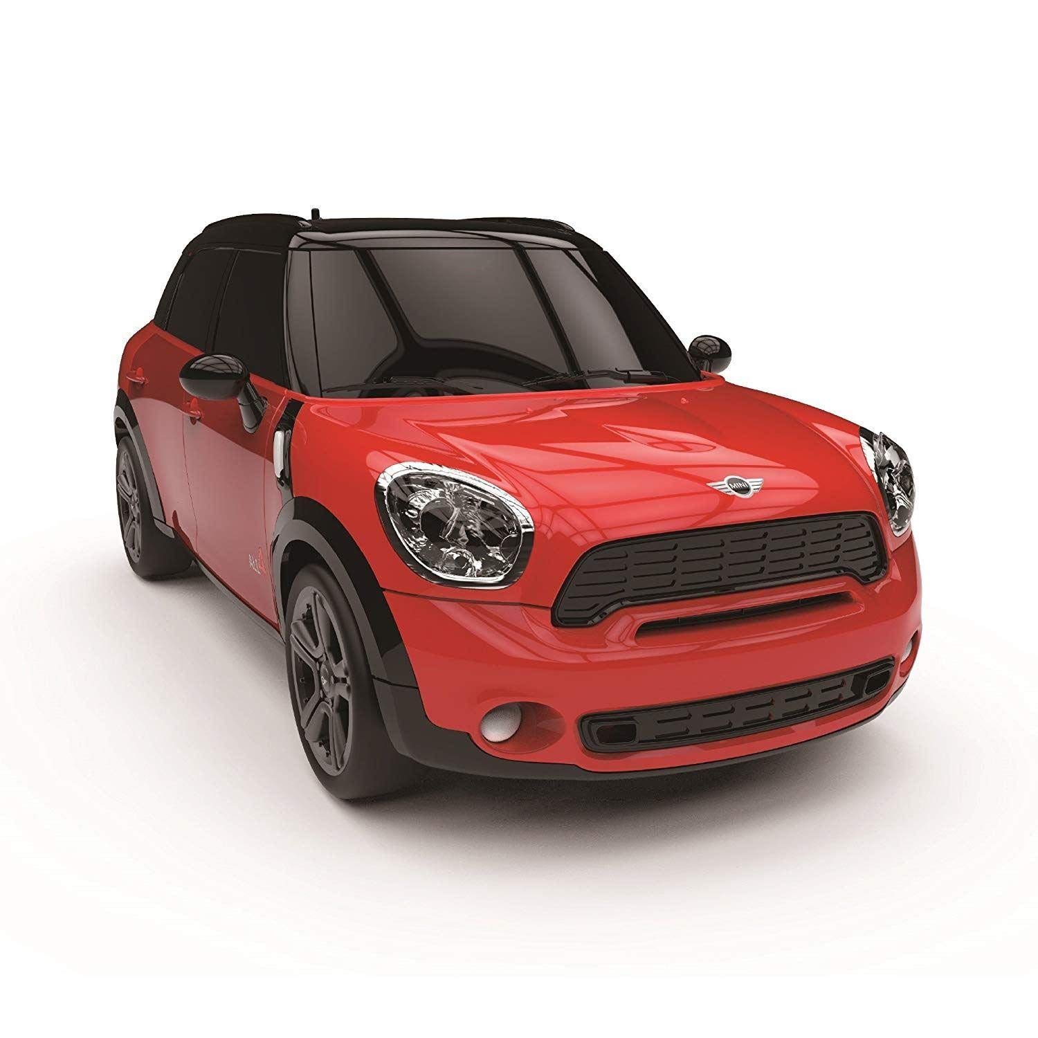 CMJ RC Cars Mini Countryman JCW Officially Licensed Remote Control Car Toy 1:24 Scale 2.4GHz Red