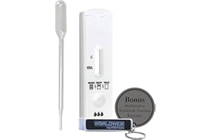 Kratom Urine Drug Test Cartridges - Reliable and Accurate at-Home Drug Testing Kits - (10 Pack) with Bonus Multi-Purpose Worldwide Nutrition Key Chain