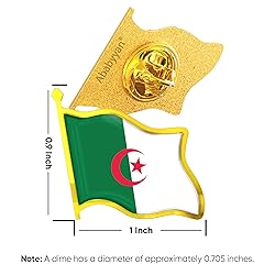 Algeria Flag Lapel Pin - Enamel Metal National