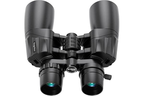 10-30x50 Zoom Binoculars for Adults, High Powered Military Binoculars for Bird Watching Traveling Hunting Concerts with Large View,BAK4,FMC Lens,Clear Low Light Vision at Night…