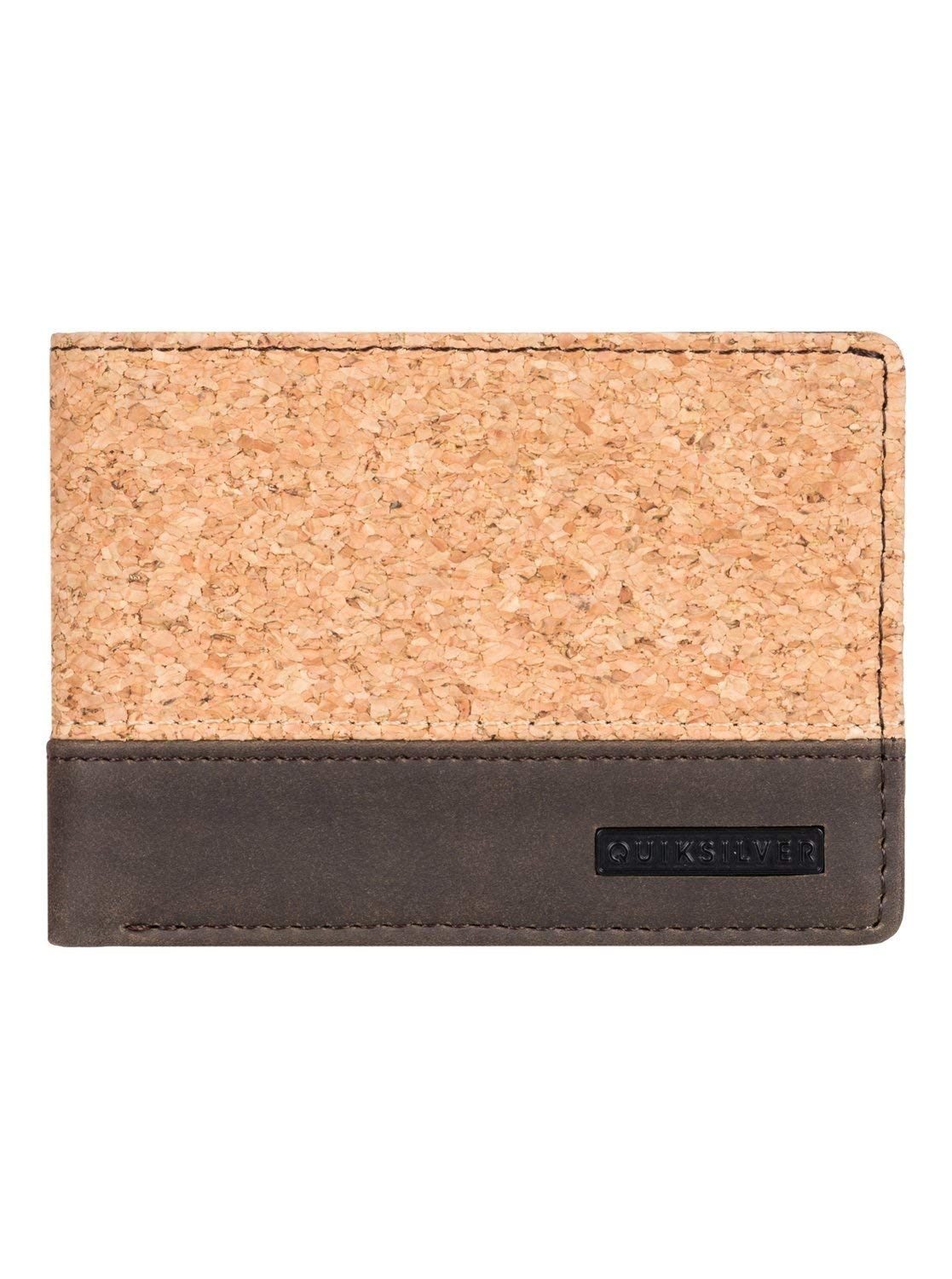 Quiksilver Natiberry - Bi-Fold Leather Wallet - Men - M - Brown
