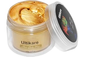 Hair Color Wax, Ultikare Temporary Hair Dye Styling Cream Mud Hairstyle Wax for Men and Women Party Cosplay & Halloween(Gold)