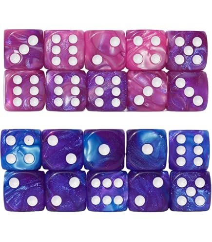 Amazon.com: Chessex Luminary Dice Set 36 12mm Dice Gel Green and