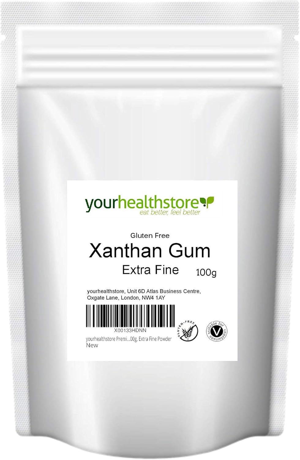 yourhealthstore Premium Gluten Free Xanthan Gum 100g, Extra Fine Powder