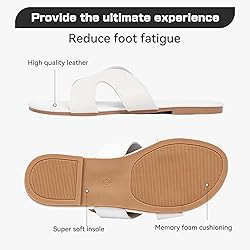 Toybdsunx Women's Flat Slide Sandals Summer Open