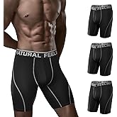 Natural Feelings Mens Underwear Boxer Briefs Long Leg 9 Inch Performance Boxer Briefs for Men