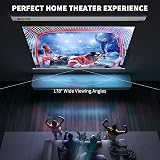 WASJOYE 100" Motorized Projector Screen 16:9 8K HD with Remote Control view 7