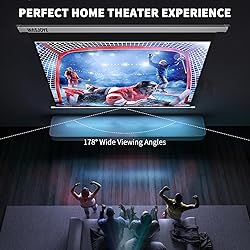 WASJOYE Motorized Projector Screen 100" - 8K