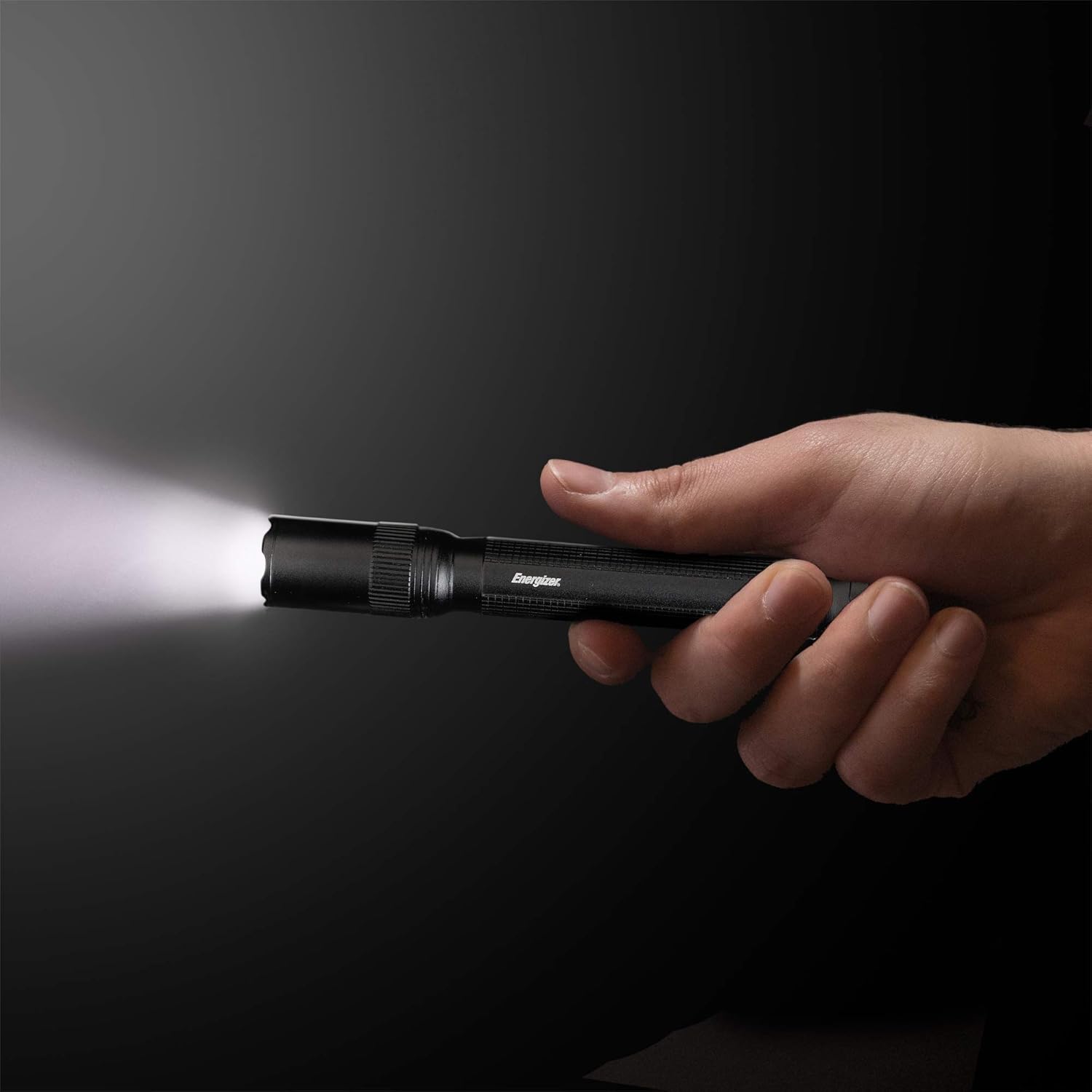 Energizer LED Tactical Flashlight, IPX4 Water Resistant, Super Bright, Heavy Duty Metal Body, Built for Camping, Outdoors, Emergency, Batteries Included, Black, Compact (Tac-2AA) : Sports & Outdoors