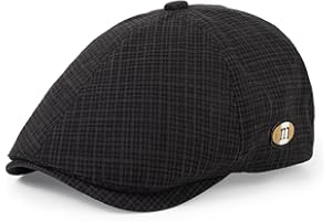 Qlauca Newsboy Hat for Men Cotton 6 Panel Newsboy Hat