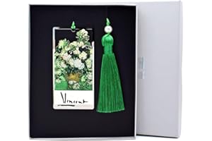 BLBMH Pretty Van Gogh Bookmarks for Women Teachers Book Lovers Metal Bookmark Birthday Gift for Readers Best Friends - Roses 