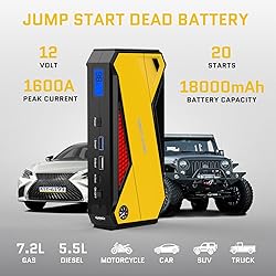 DBPOWER 800A 18000mAh Portable Car Jump Starter