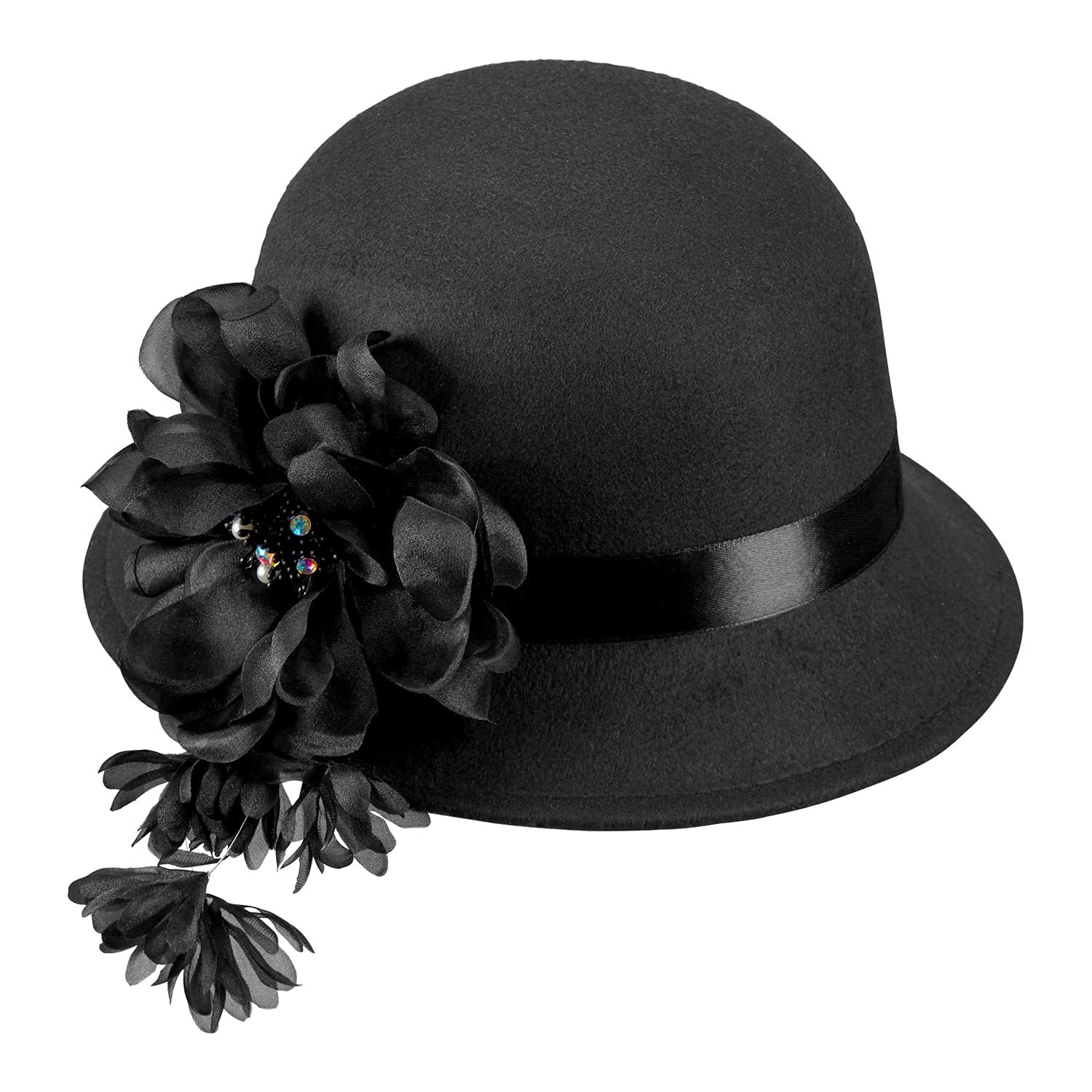 Widmann 68561 - Wild 20s Hat Wool Look Charleston Headpiece Theme Party Carnival