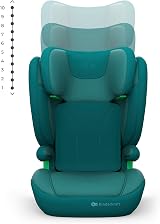 Kinderkraft Junior FIX 2 PRO Car Seat 100-150 cm ISOFIX Belt Install Green view 8