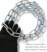 RSE Heavy Duty Galvanised Metal Chain 5mm x 1m for Lock Gate Fence view 3