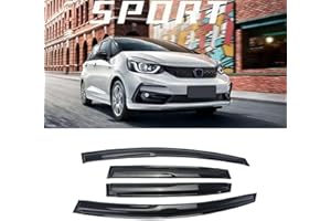 SONTIAN Window Visor with 2009-2014 Honda FIT 4 Door Rain Guards Outside Mount Sun Rain Wind Guards Window Visors for Cars, Vent Deflector 4 pcs 94129