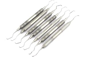 AAPROTOOLS AA PRO Gracey Curette Set of 7 PERIODONTAL CURETTES Hollow Handle A+ Quality