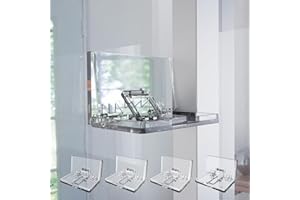 VASZU Sliding Door Lock, Upgraded 4 Pack Sliding Glass Window Door Security Locks with Triangle Buckle Extra Strong Adhesive for Child Pet Home Safety Easy Installation Sliding Patio, Closet, Cabinet Lock