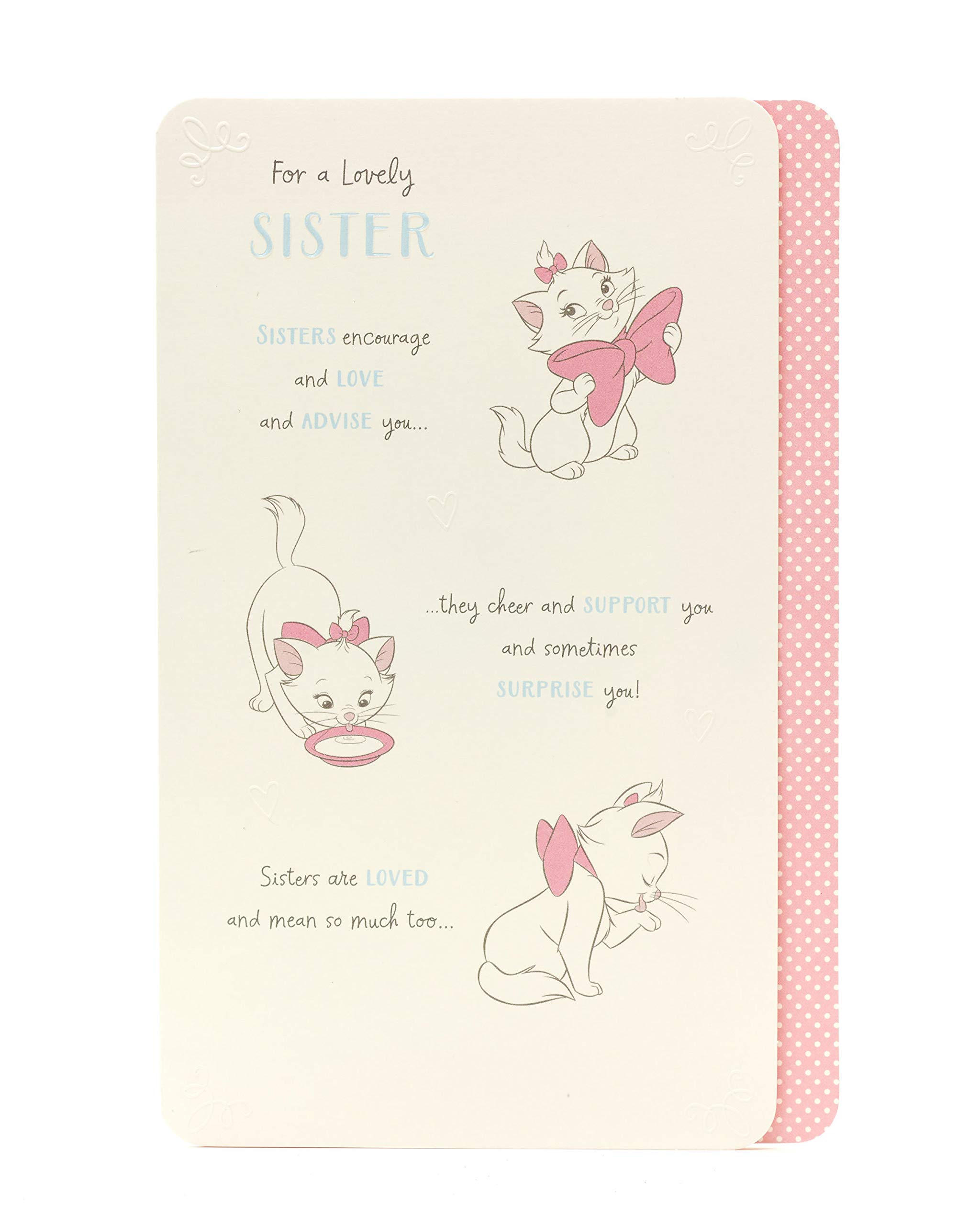 Sister Birthday Card - Birthday Card for Her - Disney Birthday Card - Aristiocats Birthday Card