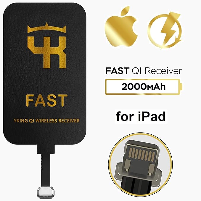QI Wireless Receiver for iPad 2000 Mah Qi Wireless