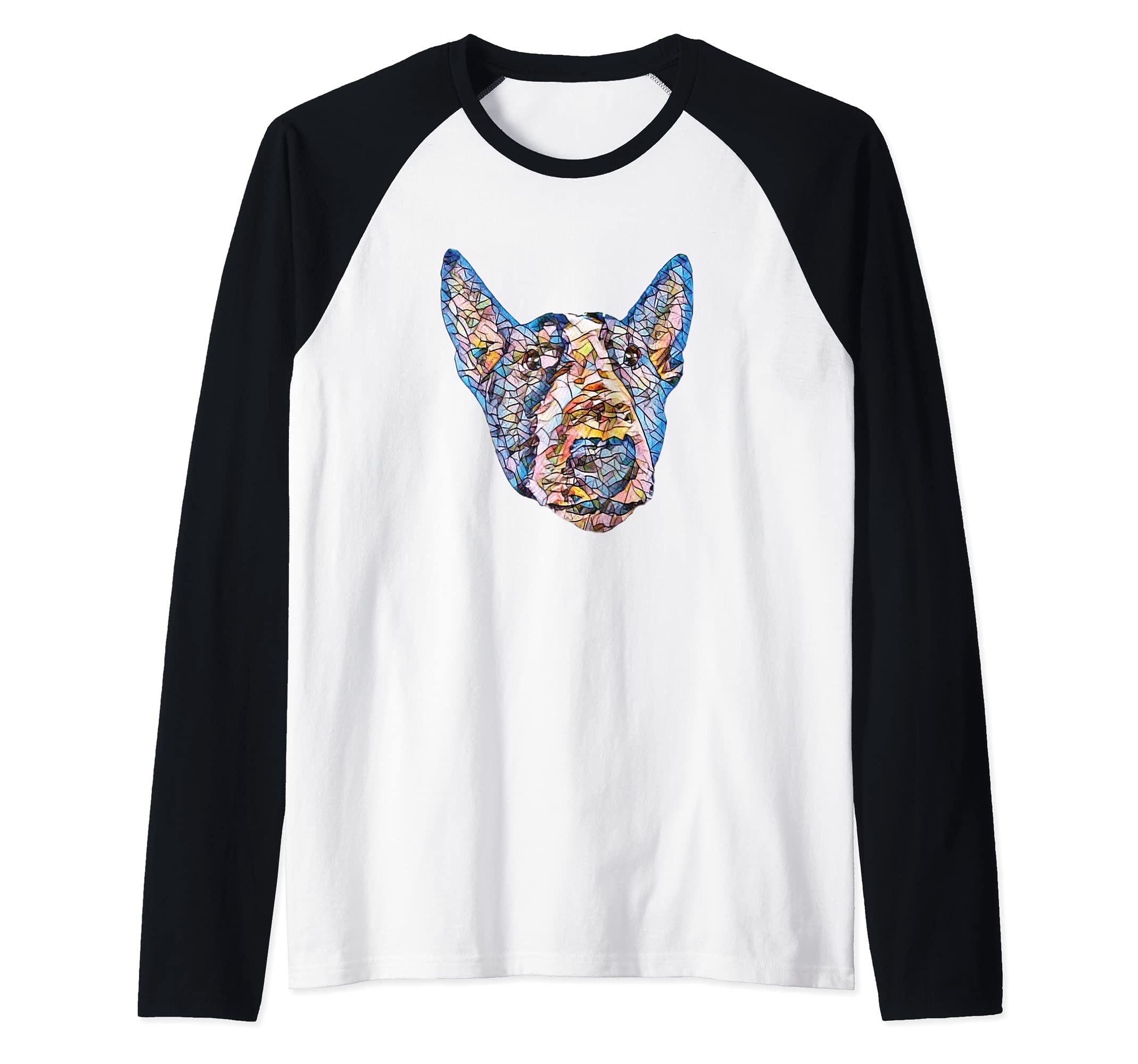 English Bull Terrier Raglan Baseball Tee