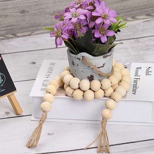 300 Pieces 20mm Unfinished Wooden Bead Natural Wood Beads Natural