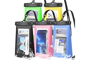 70 YEARS LOVED IPX8 Waterproof Phone Dry Bag for iPhone 14/13/12/11 & Samsung S23/S22 - Floating, Large Capacity Pouch for Boating, Swimming, Kayaking (Multicolor 5)