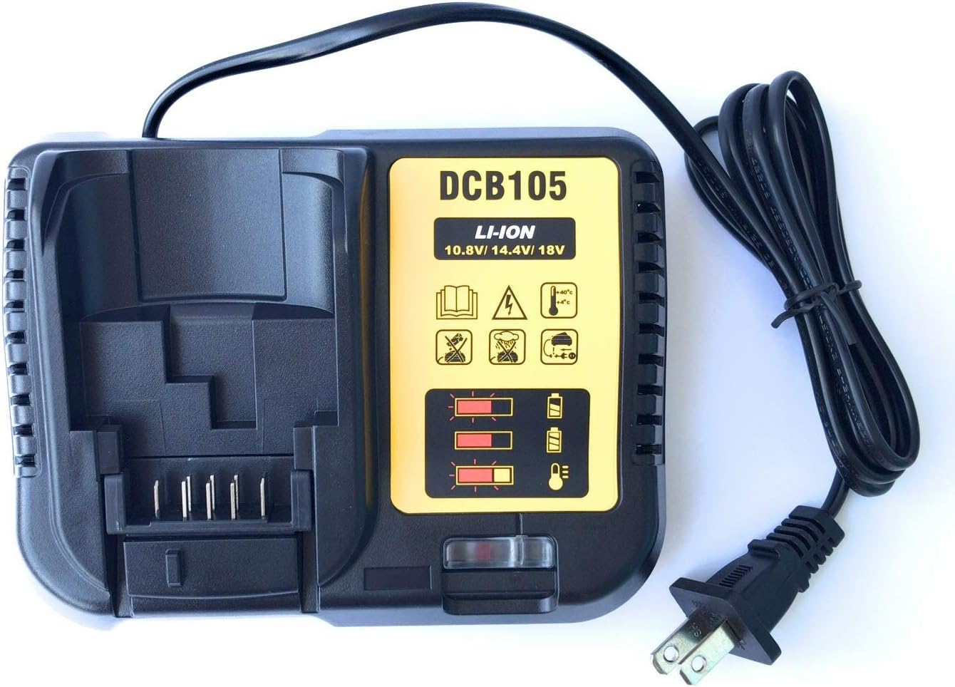 UNGINO Replacement Li-Ion Battery Charger for 12V - 20V MAX Dewalt DCB105 Battery Charger DCB100 DCB101 DCB112 DCB112R DCB115 DCB118 DCB119