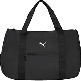 PUMA Women's Pro Gym Bag in Memory Cloth with Adjustable Strap &amp; Multiple Pockets, Black/Silver, One Size