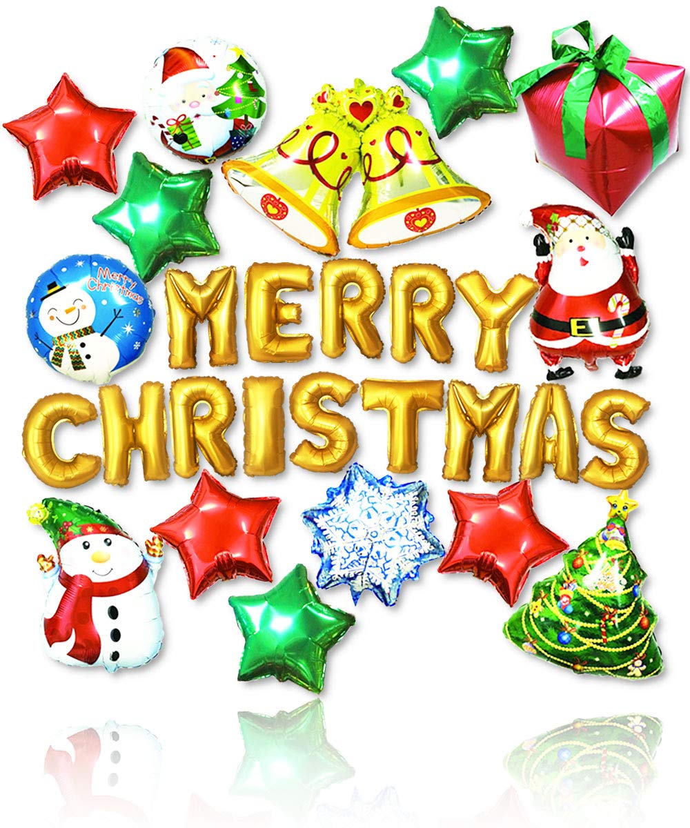 Christmas Decorations Balloon Set, Large Capacity, 28 Pieces