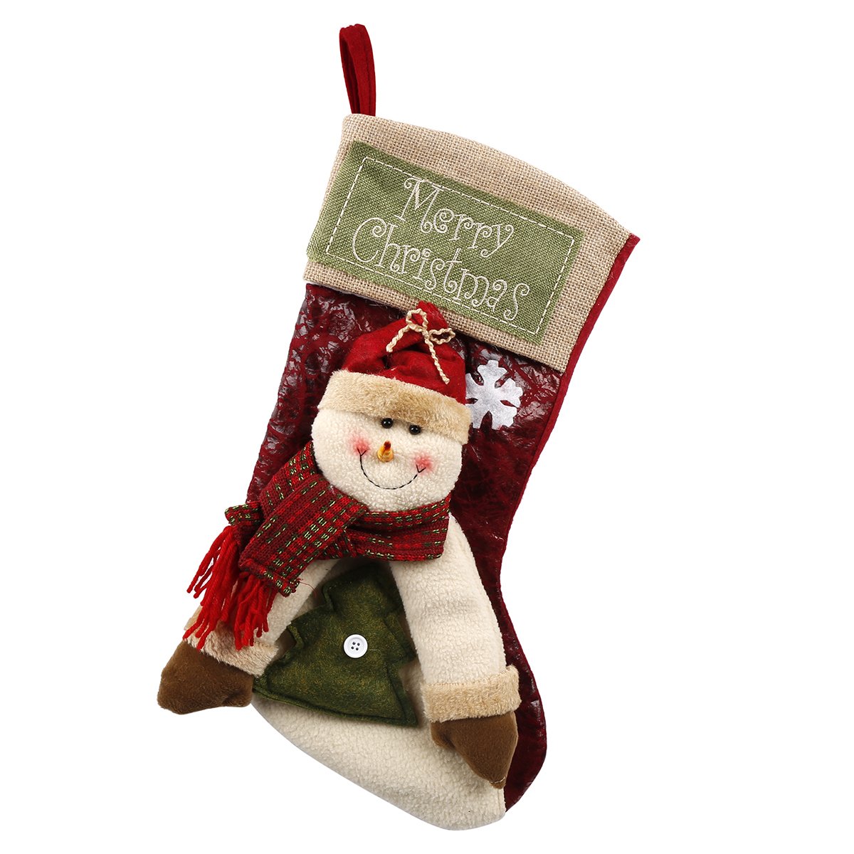 3D Vif Réaliste Rétro Personnalisé Chaussettes de Noël Décoration de la Maison Arbre de Noël Cheminée Suspension Nouvel An Chaussettes de Noël Bonbon de Christmas Présent Décoration Chaussettes (Renne)
