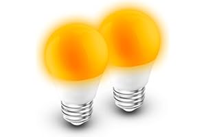 Amber Sleep Light Bulb, Blue Light Blocking, 1800K Warm Light Bulb 25-40W Equivalent, 3W Mood Soothing Night Light, E26 Dim L