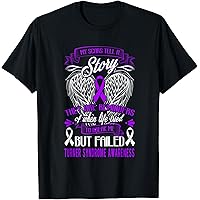 Amazon.com: Turner Syndrome Survivor - Purple Awareness Ribbon T