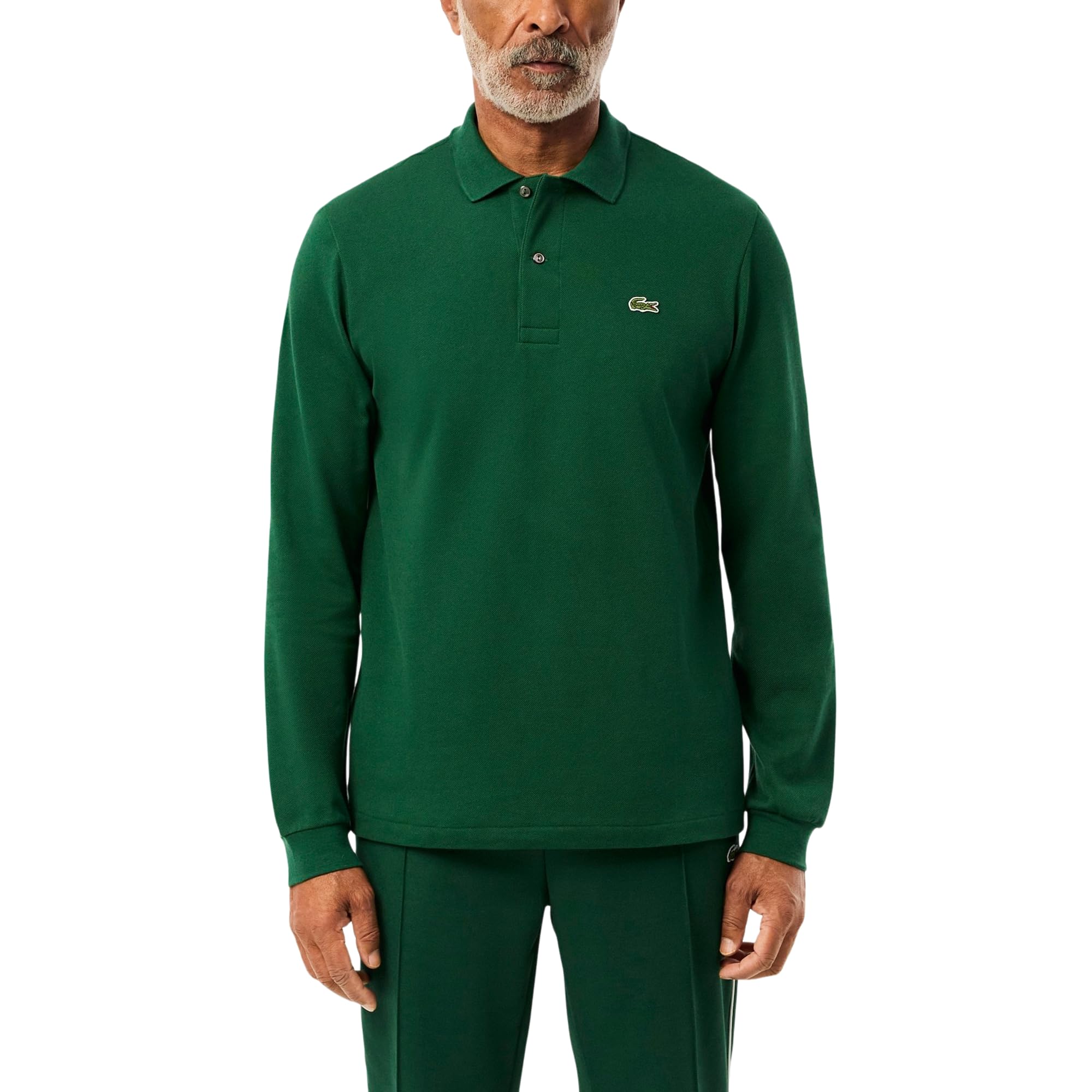 Lacoste Men’s Classic Fit Long Sleeved L.12.12 Polo Shirt, Green, XX-Large